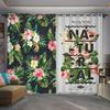 Nordic Tropical Green Plant Banana Leaf Custom Curtain Balcony Bedroom Bay Window Living Room Decor Grommet Top Rod Pocket Hook