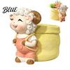 Succulents Pot for Home Office Cute Lamb Planter Cartoon Sheep Carring Bag Plant Pot Mini Planter Small Resin Flower Succulents Houseplants,