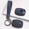 Premium Silicone Car Key Fob Cover For Honda Fit Civic Accord CRV HRV Jazz With Keychain Soft Silicone Car Interior Accessories Anti-Scratch