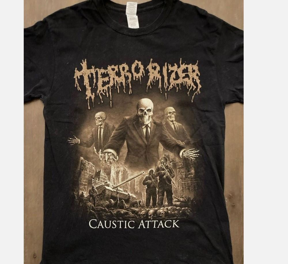 TERRORIZER CAUSTIC Black Unisex All size Shirt Unisex T-Shirt L