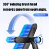 Multipurpose Windshield Ice Scraper Tool 9.4 Inch Soft Bristle Snow Brush Nonslip Foam Grip Suitable For Winter Cleaning