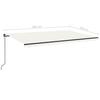 Manual Retractable Awning 500x350 Cm Cream