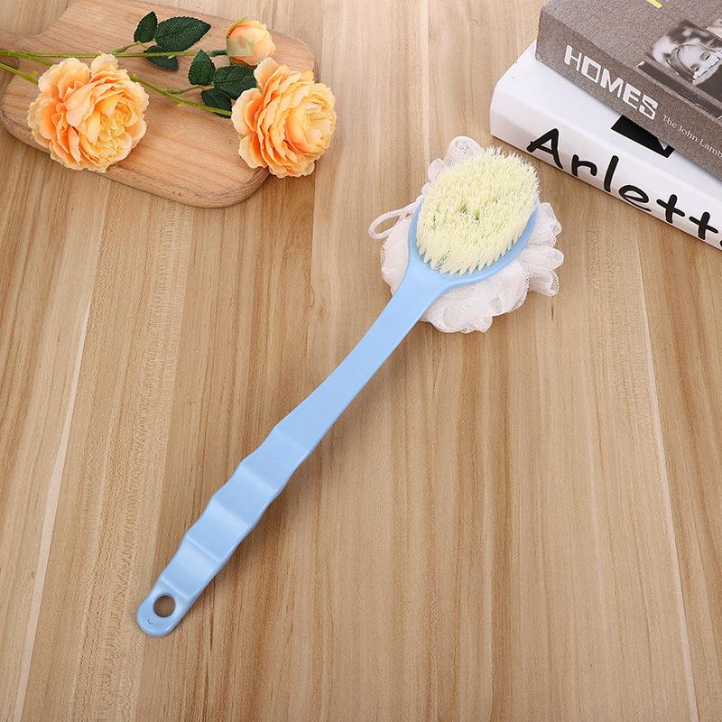 

Двусторонняя щетка для ванны: Массажер с мягкой щетиной и отшелушивающая мочалка