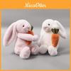 Easter Bunny Plush Toy With Floppy Ears And Carrot For Kids Nursery Decor