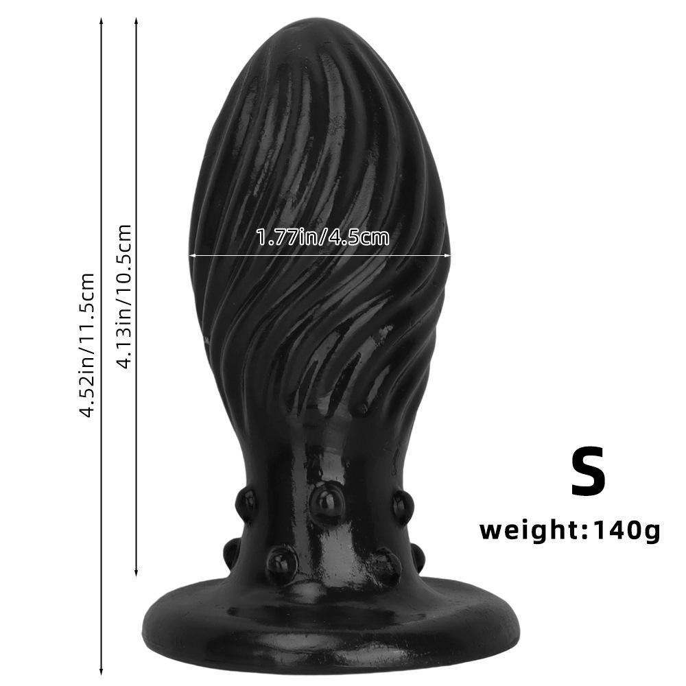 PVC Anal Plug Smooth Butt Plug Prostate Massager Adult Sex Toy for Men Women Fisting 18+
