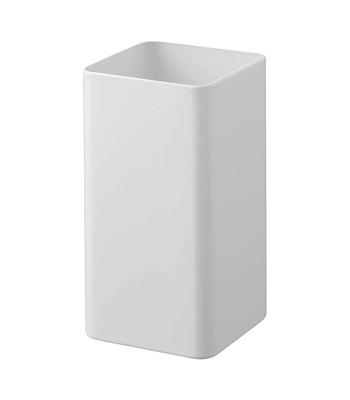 Yamazaki 5183 Kitchen Tool Stand Square White Approx. W9.5XD9.5XH18cm Plate Compact Yet Large Capacity
