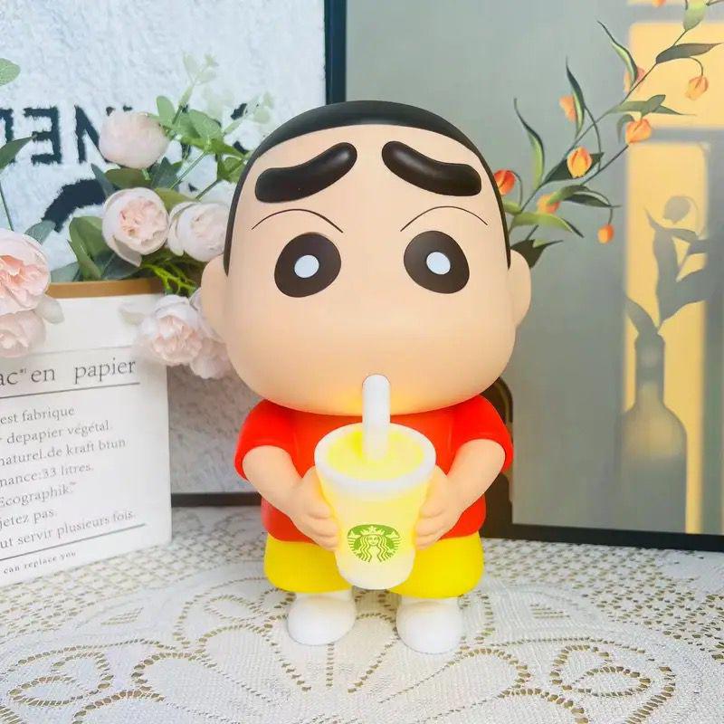 

Light-up Milk Tea Crayon Shin-chan Gian Suneo Luminous Desktop Figurine Toy