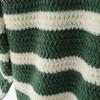 ZANZEA Women O-neck Long Sleeve Striped Knitted Pullover Sweaters Knitwear Jumpers