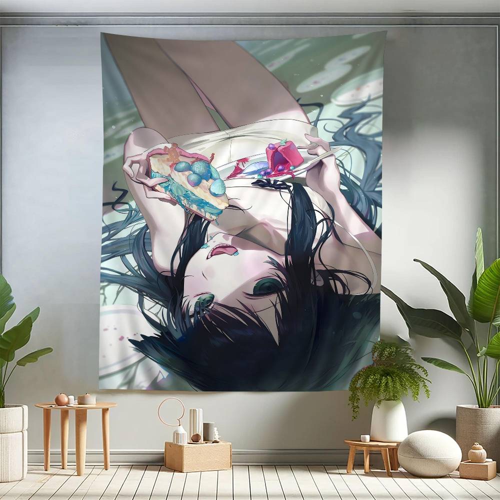 

Horror Novel The Song Of Saya Hanging Bohemian Tapestry Hanging Tarot Hippie Wall Rugs Dorm Wall Hanging Home Decor 74x94cm(29x37in)