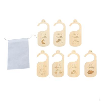 7 Pieces Baby Clothes Size Hanger Organizer, Hanging Dividers, Closet Dividers for