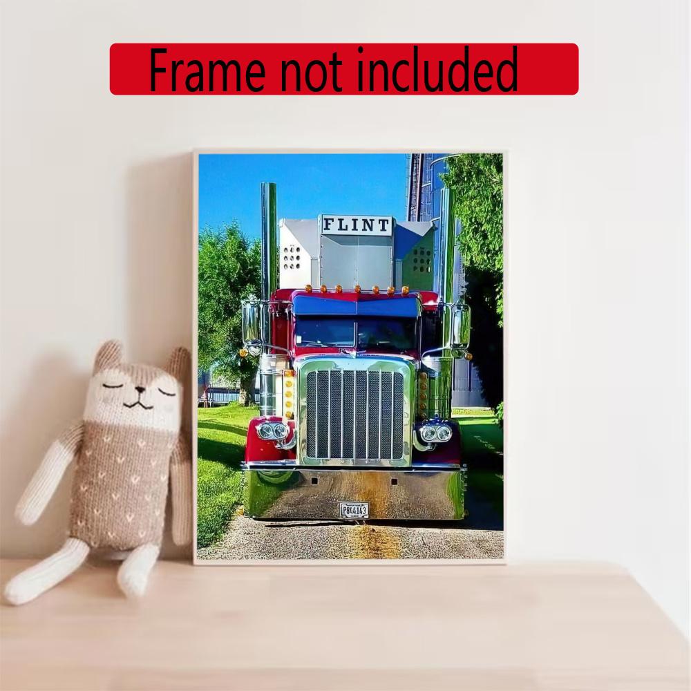 Kenworth Diamond Painting Round Diamond Mosaic Rhinestones Diamond Embroidery Craft Kit Wall Decor Without Frame