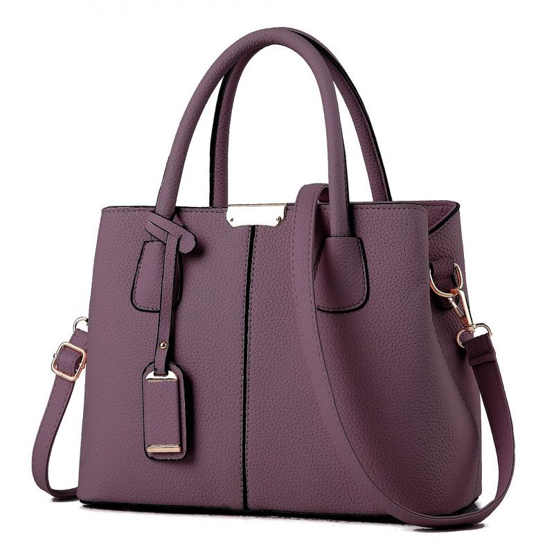 

Style bag splicing large capacity handbag women s bag solid color mother bag shoulder bag handbag bags 30*13*35