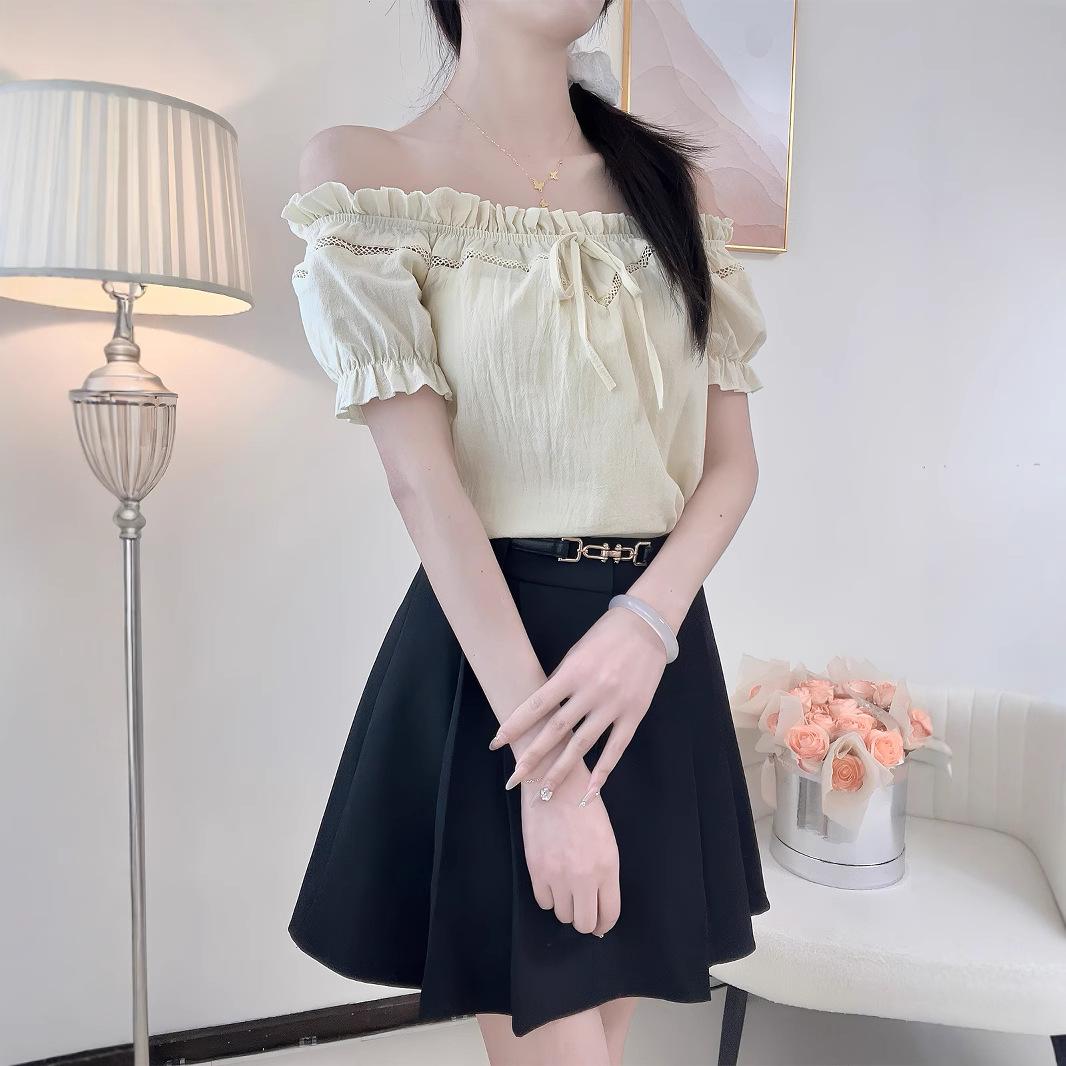 

Plus Size Off-Shoulder Renaissance Puff Sleeve Summer Top for Women M