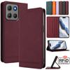 Leather Retro Anti-theft Wallet Flip Case For Motorola MOTO E15 E14 E13 E22 E32 E40 E30 E20 E7 Power Thinkphone 25 Phone Cover