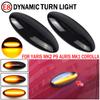 2pcs Dynamic LED Side Marker Light Turn Signal Indicator Repeater Light Fit For Toyota Yaris COROLLA Auris Mk1 E15 RAV4 Mk3