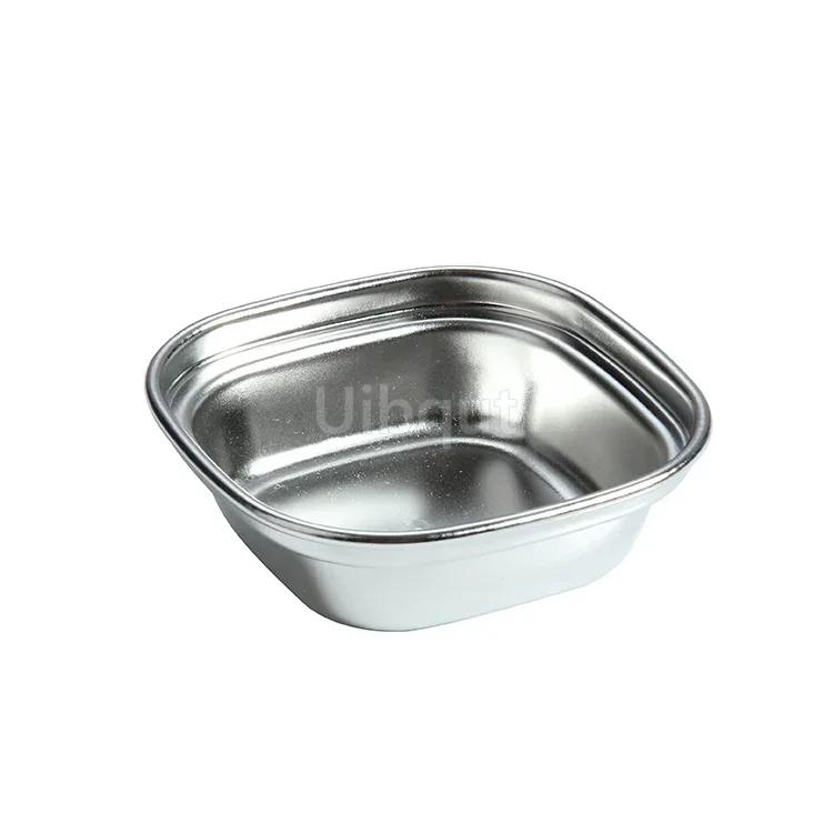 SUS 304 Stainless Steel Pepper Roast Meat Sauce Dishes bowl Separate Sushi Vinegar Soy Plates Tableware Food Seasoning Tray