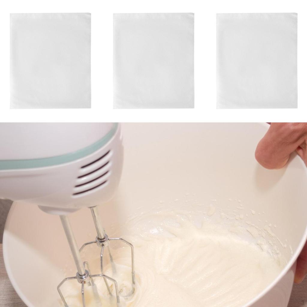 3Pcs Yogurt Filter Bags Cheese Maker Filtering Reusable Water Draining Strainer