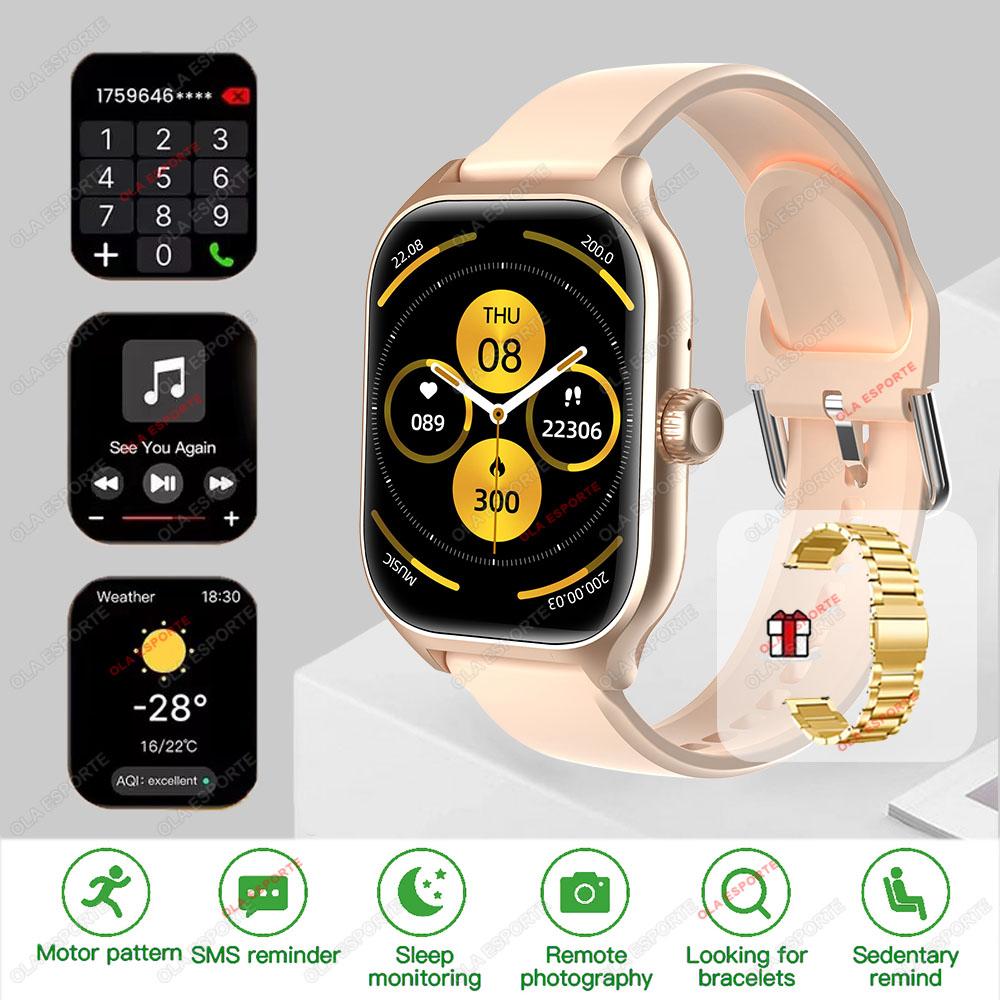 Smartwatch Globale Version GPS-Tracker Bluetooth-Anruf Herzfrequenzmesser IP68 Wasserdicht Sport Fitness Smartwatch Herren Damen