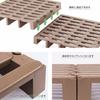 Belca Japanese-Made Slatted Pallet Set (2-Pack), 51.7cm Wide X 51.6cm Deep X 7.1cm High, Eco Brown, Moisture-Resistant, JP-BR2