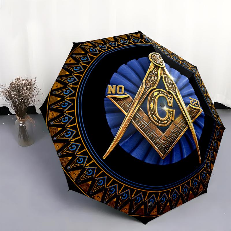 1PC Freemasonry Umbrella Portable Folding Umbrella Iron Frame Hole Bone Structure Outdoor Home Umbrella A7