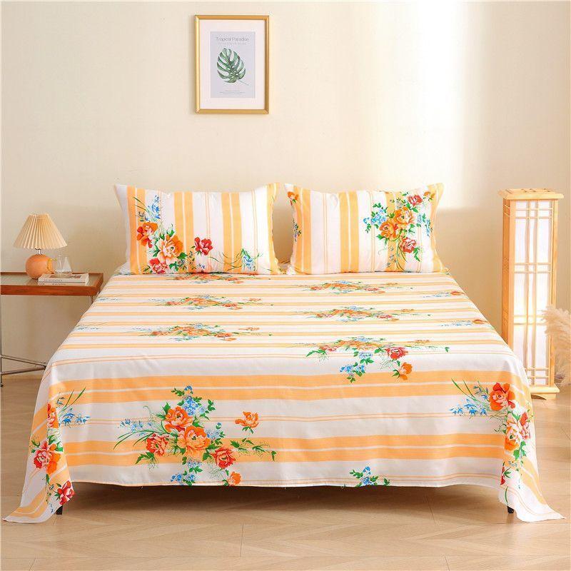 Shanghai Style Vintage Double/Single Thickened Duvet Cover & Bed Sheet, Student Dorm Print, Clearance
