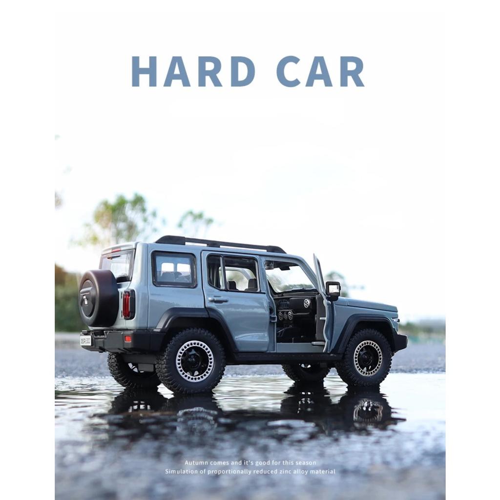 Neues 1/24 Tank 300 Legierungs-Automodell Diecasts Metallspielzeug Geländewagen Automodell Simulation Ton Licht Kindergeschenk