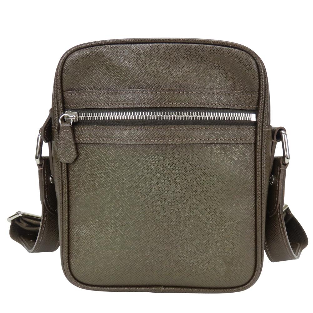 Used LOUIS VUITTON Shoulder Bag Dimitri M32468 Taiga Grizzly Brown casual