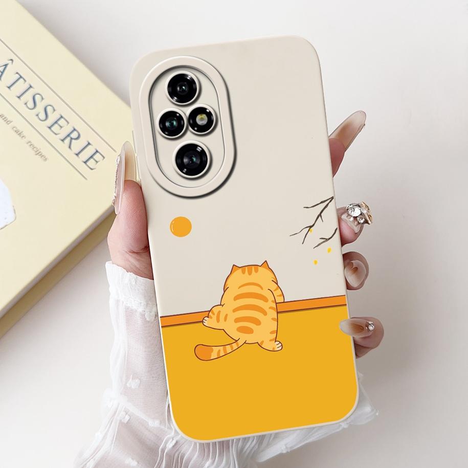 For Honor 200 Pro 5G Case ELP-AN00 Cover Cute Cartoon Panda Cat Shockproof Fundas For Honor200 Pro Bumper on Honor 200Pro Hoesje