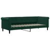Extendable Daybed with Mattresses Dark Green 80x200 Cm Velvet