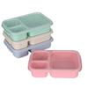 Divided Lunch Box with Sealing Lid Multi-Compartment Meal Prep Container Microwave Safe Bento Box for Work And School