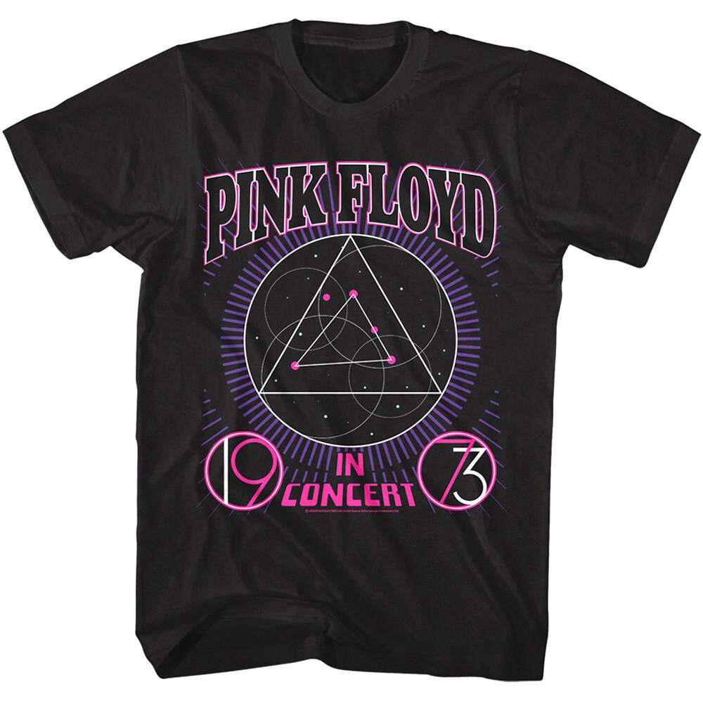 

Pink Floyd in Concert 1973 Men s T Shirt Triangulum Space Constellation Rock M
