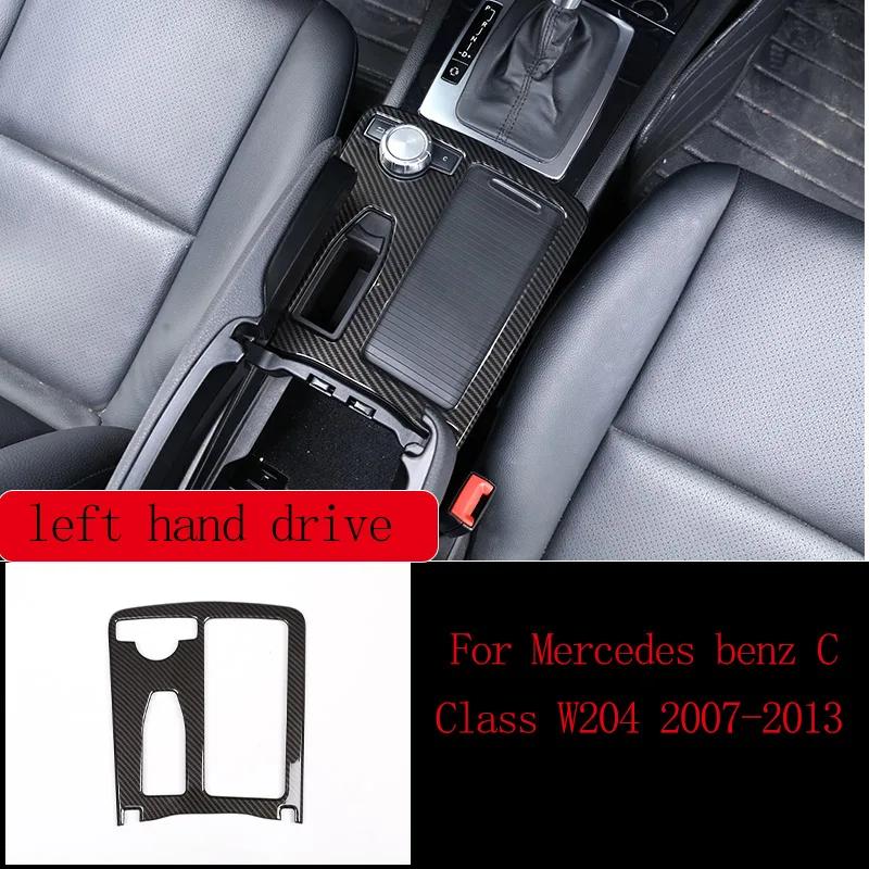 Carbon Fiber Car Interior Decoration Trim Stickers For Mercedes Benz C Class W204 C180 C200 2007-2013 Accessories
