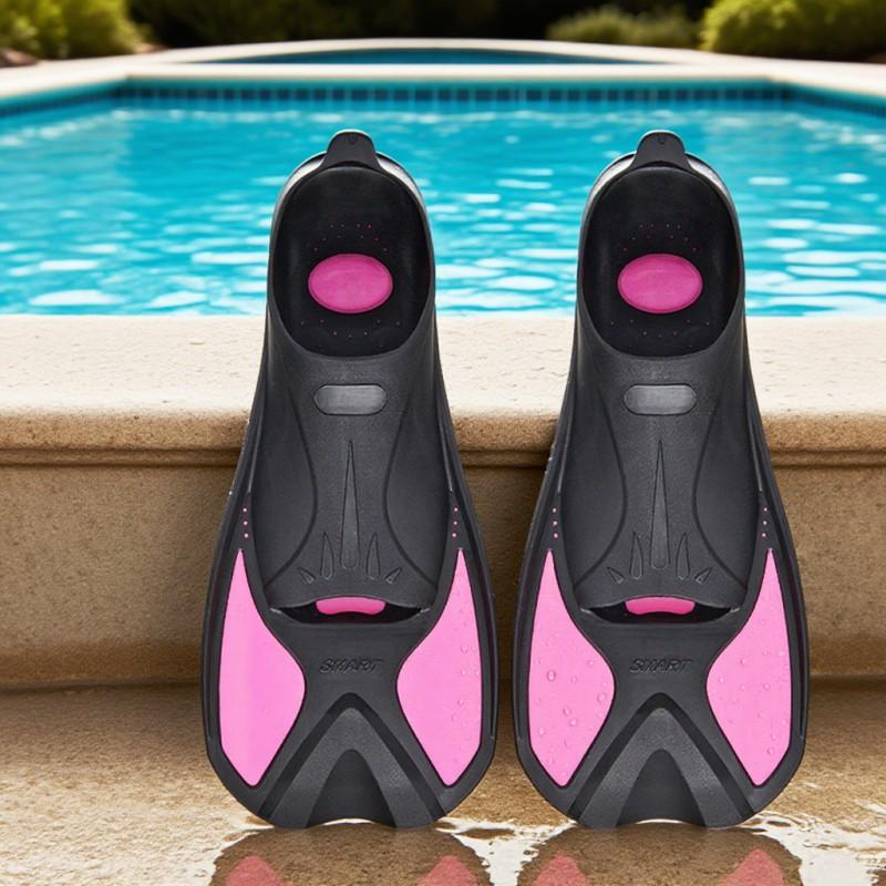 Unisex Open-Heel Snorkeling Shoes With Short Fins Swimming Diving Fishing Beach Water Sports Size 30-45