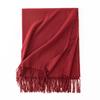 Cashmere Feel Solid Color Women's Imitation Cashmere Scarf Spring Atmosphere Korean Style Versatile Mid Length Shawl Scarf
