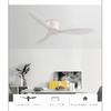 SOVE Moderner Schwarz Weiß Niedriger DC-Motor 30W Deckenventilator Mit Fernbedienung Einfacher Deckenventilator Ohne Licht Heimventilator 220V