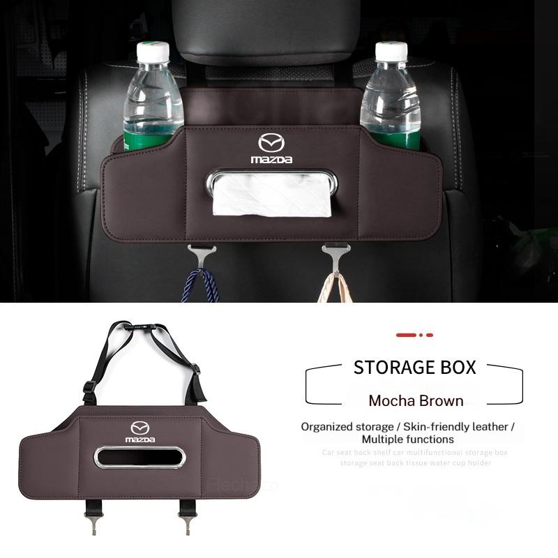 Car Seat Organizer Backseat Multifunction Folding Storage Box For Mazda 2 3 6 CX3 CX-5 CX5 CX7 CX9 MX5 Axela ATENZA Car Styling