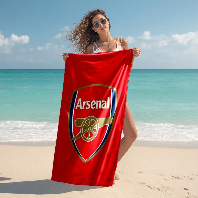 1pc A-Arsenal Beach Towel, Comfortable and Thick, and Swimming/Bath/Picnic/Camping Towel, Suitable for Seaside Beaches