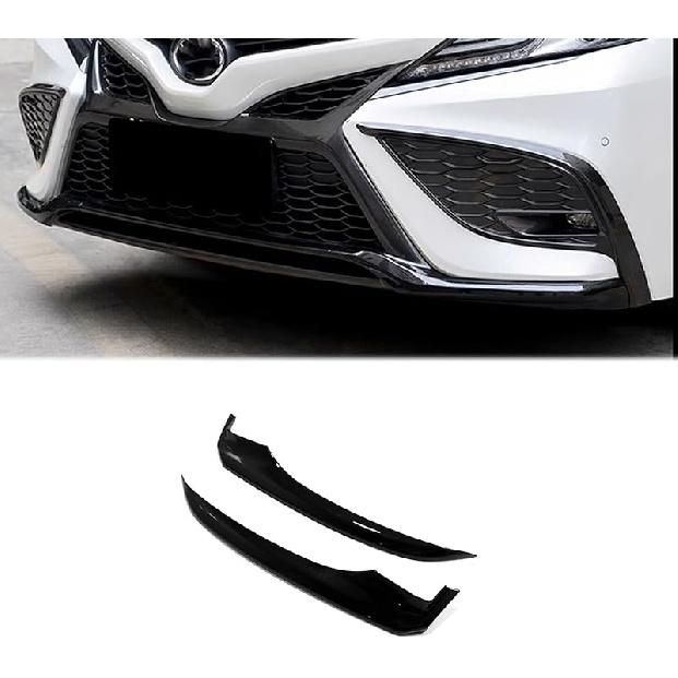 Спортивный стиль Защита губы переднего бампера Сплиттер Спойлер Крышка Отделка для Toyota Camry SE XSE 2018 2019 2020 Черный