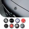 BNXP8 1pc Car ABS Flat Hood Emblem Front Badge Logo Sticker For Mercedes Benz AMG W212 W213 W205 W177 W247 W176 CLS CLA CLK CLG GLS