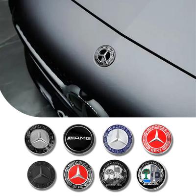 57mm Car Hood Logo Badge Replace Accessories For Mercedes Benz AMG W205 W211 W247 W176 W212 W220 W177 W247 W176 CLS CLA CLK GLC