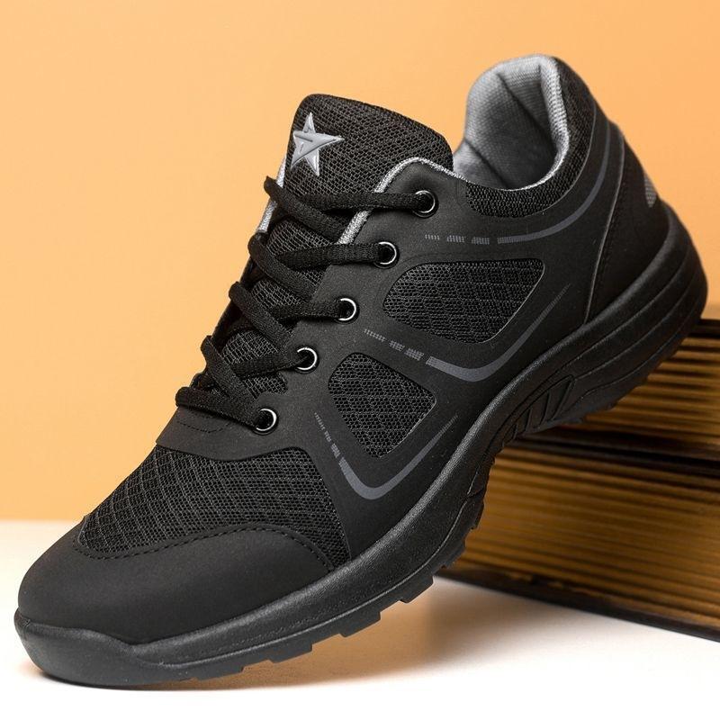Training Running Shoes Black Physical Training Shoes Rubber Shoes Men's New Military Training Summer Liberation Physical Shoes