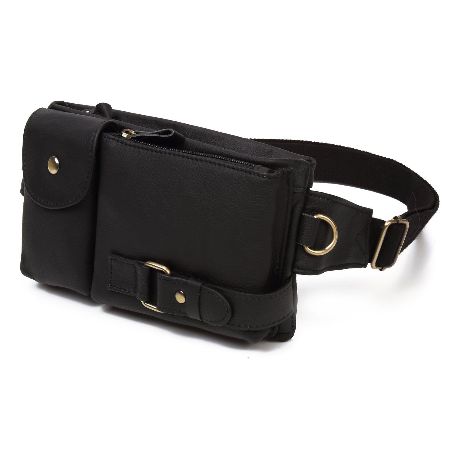 

Monolife Waist Waist Hip Bag [monolife] Bag, Pouch, Leather, Men s, Women s, (Black) чорний