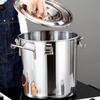 304 Stainless Steel Sealed Bucket With Buckle Sealed Transportation Bucket Oil Bucket Food Delivery Bucket for Home Restaurant