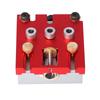 3 in 1 Drill Guide Woodworking Hole Punch Positioner Locator Jig System Kit Aluminium Alloy Woodworking Tool