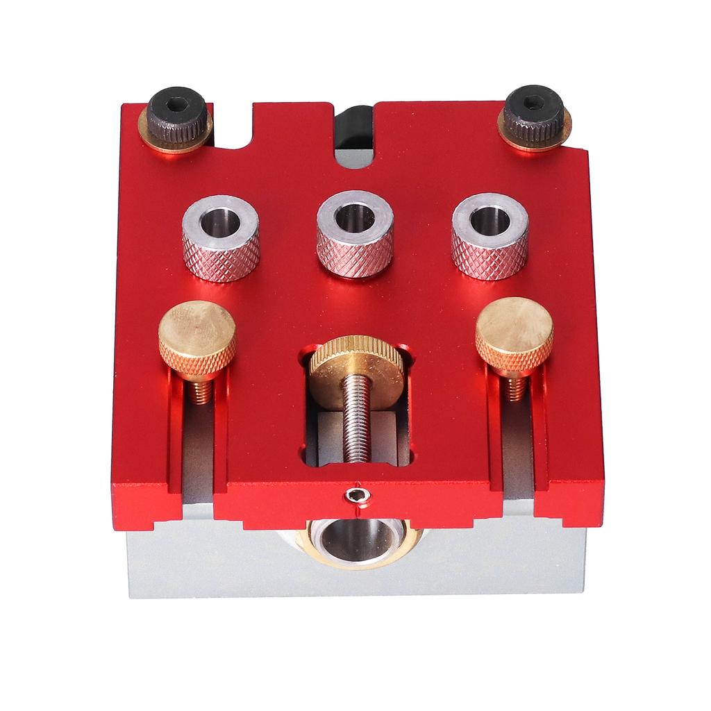 3 in 1 Drill Guide Woodworking Hole Punch Positioner Locator Jig System Kit Aluminium Alloy Woodworking Tool