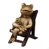 3 Animal Frog Figurine Tabletop Centerpieces Furnishing Articles