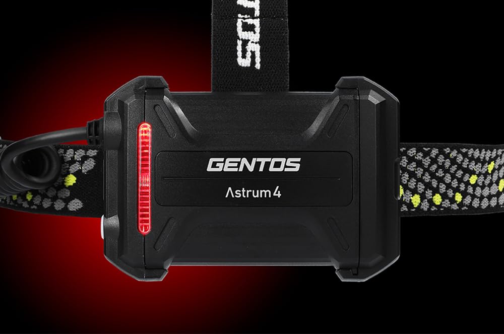 GENTOS LED USB 780 Run Rear Warning Requires Rechargeable Battery or 3 AA Batteries Astram Headlamp, Rechargeable, Lumens, 2-Hour Time, Light, (Sold