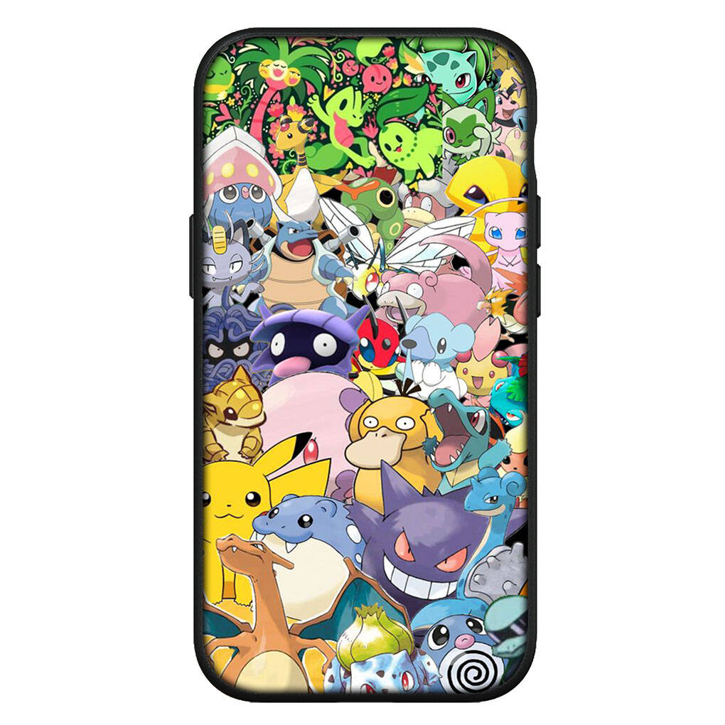 Cover for iPhone 17 16 15 Xiaomi Poco Redmi Note 14 13 12 11 Pro Max X 9 Samsung Galaxy S25 S24 S23 OPPO Huawei Eevee Pokemon Pikachu Cute Phone Case