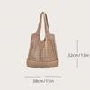 Women Crochet Tote Bag Hollow Beach Bag Large Capacity Handbag  Knitted Shoulder Bag Shopping Bag For Travel Vacation