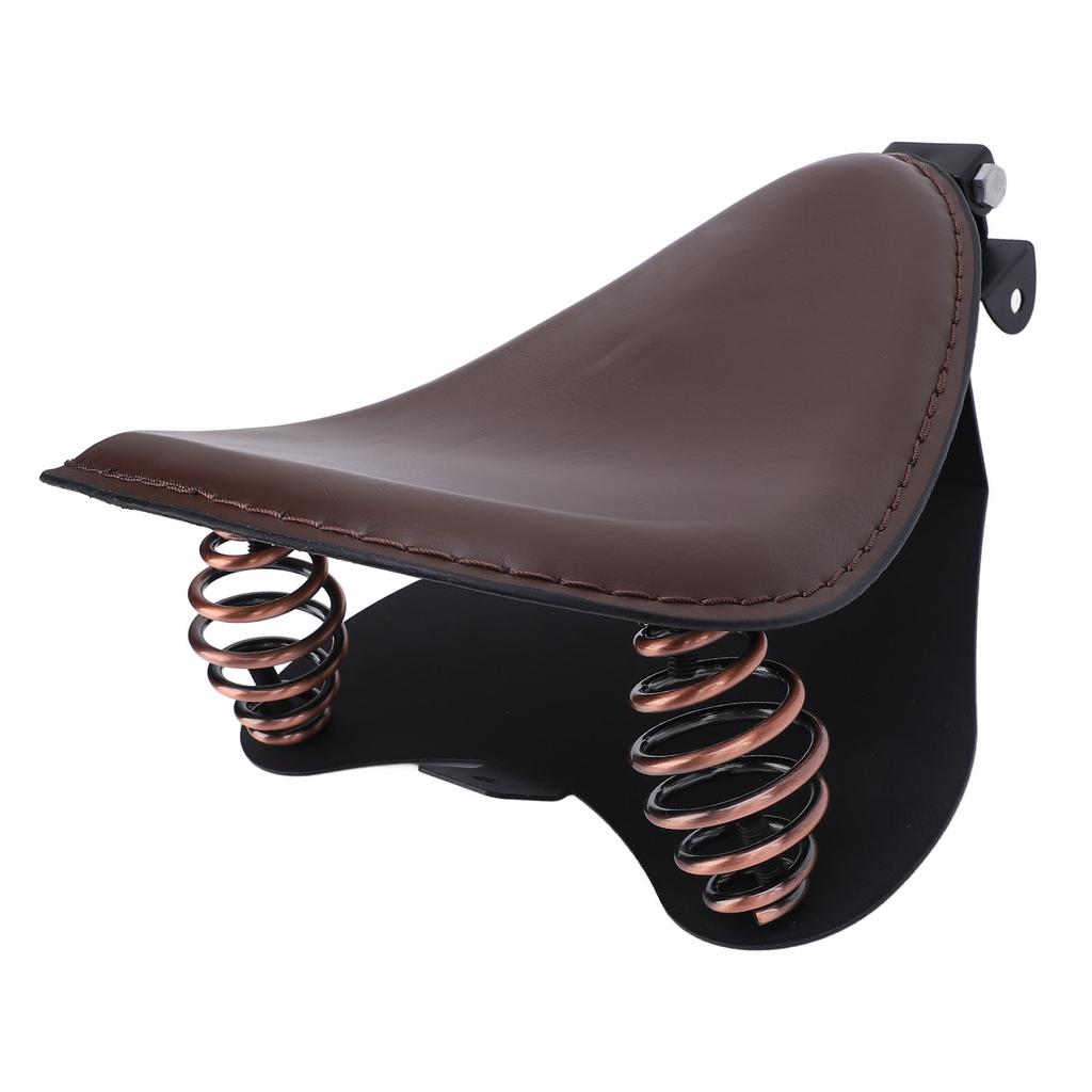 Motorcycle   Seat with Spring Bracket Kit Faux Leather Strong Support   Fit for Retro Motorcycle